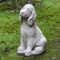 Concrete Spaniel Dog Statue Memorial Cocker Spaniel Custom Figurine Unique Animal Gift For Pet Lovers Dog Decor - thumbnail 3