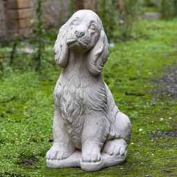 Concrete Spaniel Dog Statue Memorial Cocker Spaniel Custom Figurine Unique Animal Gift For Pet Lovers Dog Decor - thumbnail 2