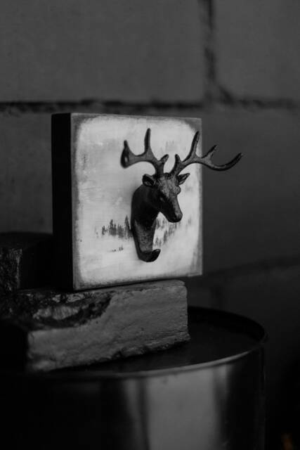 Deer Key Holder Wooden Wall Organizer, Forest Decor, Rustic Entryway Rack, Pine Wood Hanger, Nature Home Decor Gift - image 1
