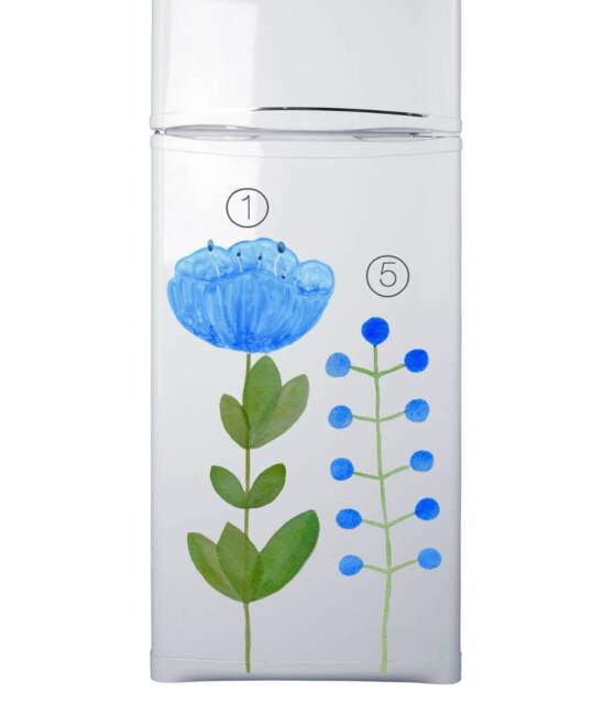 Wall Decal Giant Flower Blue No. 1, Home D??cor, Bedroom Floral Decal, Nursery Decor, Dream Meadow Collection - image 1
