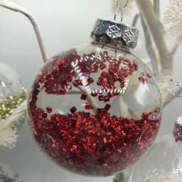 Personalised Christmas Bauble/Memorial Tree Decoration Name Ornament Gift - thumbnail 3