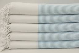 Turquoise Striped Towel, Cotton Towel, Towels, 40''x70'', Turkish Towel, Peshtemal, Turkish Bath Towel, Turkish Towel, B1-Gelinteli