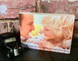 Daddy Gifts, Father's Day Gift, Photoblock, Photo Frame, Wood Gift For Dad, Grandpa, Personalised