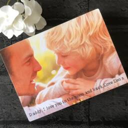 Daddy Gifts, Father's Day Gift, Photoblock, Photo Frame, Wood Gift For Dad, Grandpa, Personalised - thumbnail 2