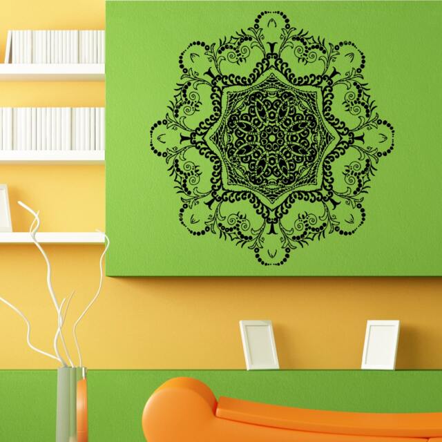 Mandala Yoga Hindi Floral Wall Sticker Vinyl Mural Decal Home House Art Decor Free Shipping L166 - image 1