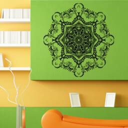 Mandala Yoga Hindi Floral Wall Sticker Vinyl Mural Decal Home House Art Decor Free Shipping L166 - thumbnail 1