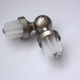 Bay Window Antique Silver Curtain Pole Connector - Pack Of 1 - thumbnail 2