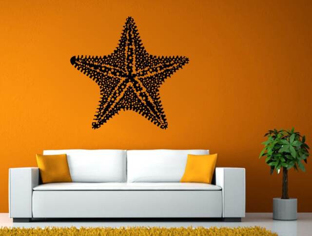 Starfish Sea Ocean Marine Creature Wall Stickers Decals Vinyl Mural Decor Art L2125 - image 1