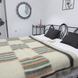 Hand Woven Wool Blanket Twin Bedspread, Sofa Throw, Hutsul Lizhnyk - thumbnail 2