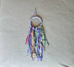 Dream Catcher, Dreamcatcher Denim, Wall Hanging Boho, Southwestern Art, Tribal Home Decor, Fabric Talisman, Spiritual Art Dc11 - thumbnail 1