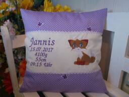 Pillow For Birth - Fox Baby Purple