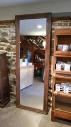 standing/Floor Walnut Mirror - thumbnail 1
