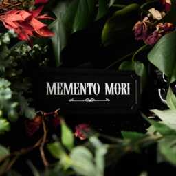Memento Mori Goth Wall Sign - Gothic Home Decor Alternative Art Witchy Dark Academia Gift - thumbnail 2