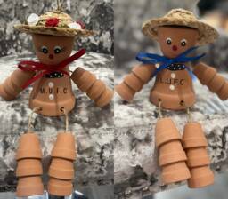 Football Flowerpot Person, Personalised Garden Gift, Lover Outdoor Ornament, Gift For Dad Boy Coach - thumbnail 1