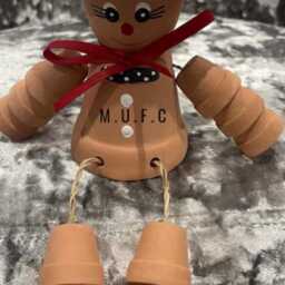 Football Flowerpot Person, Personalised Garden Gift, Lover Outdoor Ornament, Gift For Dad Boy Coach - thumbnail 2