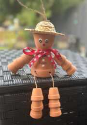 Football Flowerpot People, Personalised Garden Gift, Lover Outdoor Ornament, Team Gifts For Mum Dad Coach