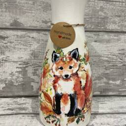 Fox Vase, Gifts For Her, Vases, Finish, Decoupaged - thumbnail 2