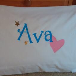 Personalized Pillow Cases With Heart & Stars-Available For Girls Or Boys - thumbnail 3