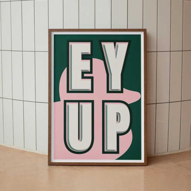 Ey Up Duck 03 Poster Northern-Inspired Quote Poster, Charming Wall Art, Bold Home Decor, Yorkshire Print, Living Room Cool Prints - image 1