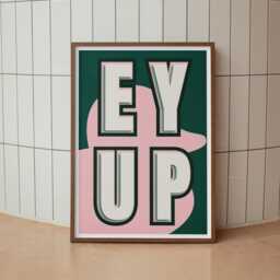 Ey Up Duck 03 Poster Northern-Inspired Quote Poster, Charming Wall Art, Bold Home Decor, Yorkshire Print, Living Room Cool Prints - thumbnail 1