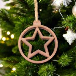 star Christmas Decoration - Wood & Acrylic Option - Bespoke Shapes Sizes Made - thumbnail 2