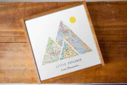 Travel Theme Nursery Decor, Baby Shower Gifts - Wall Art Prints Boy Mountain Decor Gift - thumbnail 1