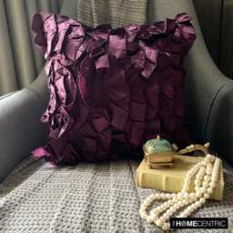 "Designer Ruffles Toss Pillows 16""x16" - thumbnail 2