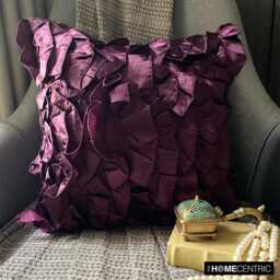 "Designer Ruffles Toss Pillows 16""x16" - thumbnail 1