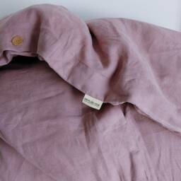 Blueberry Hemp Duvet Cover, Stonewashed Linen Bedding, King Queen - thumbnail 4
