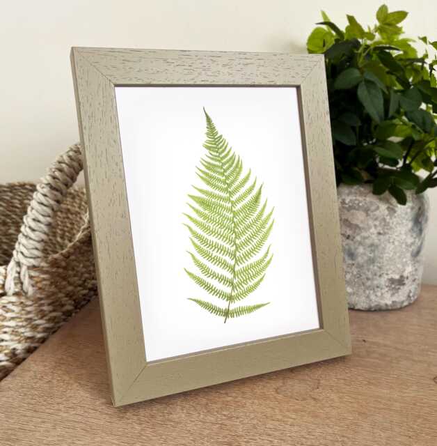Printed & Framed Photo Handmade Taupe Colour Picture Frame. Custom Made. Printing. Gift. Home. Wall Decor. Keepsake - image 1