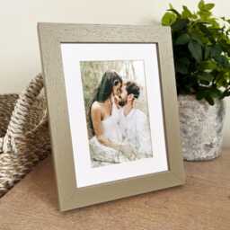 Printed & Framed Photo Handmade Taupe Colour Picture Frame. Custom Made. Printing. Gift. Home. Wall Decor. Keepsake - thumbnail 3