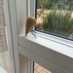 Copenhagen Bird With Metal Legs Handmade From Oak Wood, 3 Sizes - thumbnail 2