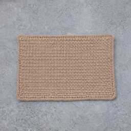 Handmade Jute Door Mat - Natural Undyed Entryway Rug Custom Size Farmhouse Welcome Rustic Boho Decor - thumbnail 2