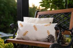 Decorative Pillowcase, Linen Cushion Cover, Handmade, Woodblock Print Pillowcases, Room Decor, Gift For Home Decor Pillowcase - thumbnail 1