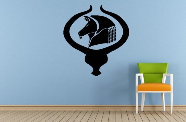 Anubis Ancient Egyptian God Mythology Window Or Wall Car Vinyl Peal & Stick Removable Sticker Decal L1485 - image 1