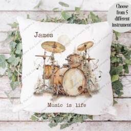 Musician Cushion, Piano Gift For Musician, Singer, Guitar Him, Drummer Gift - thumbnail 2