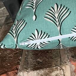 1235. Zion Spa Teal 100% Cotton Cushion Cover Various Sizes - thumbnail 3
