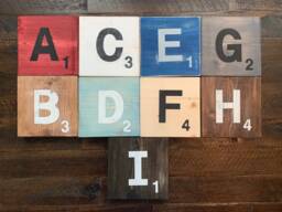 Custom Scrabble Tile Wall Art 5.5 - thumbnail 1