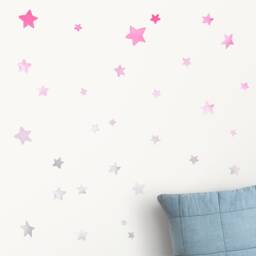 Ombre Stars Fabric Wall Decal - Watercolour Stickers Kids Room Decor - thumbnail 2