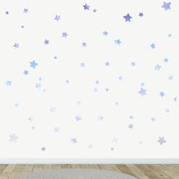 Ombre Stars Fabric Wall Decal - Watercolour Stickers Kids Room Decor - thumbnail 3