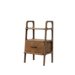Plywood Nightstand Scandinavian Bedside Table With Drawer - thumbnail 4
