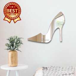 High Heel Shoe Acrylic Mirror Wall Art - Personalized Engraving