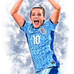 Ella Toone England - 2023/24 Digital Art Print - On Foamex Board Or Photo Paper - thumbnail 2
