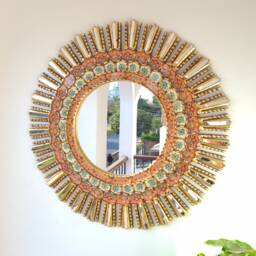 Eye 78 cm Melon Interior Decoration - Wall Mirror Home Decoration- Decorative Mirrors