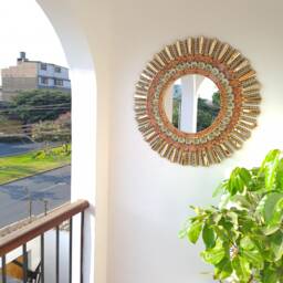 Eye 78 cm Melon Interior Decoration - Wall Mirror Home Decoration- Decorative Mirrors - thumbnail 4