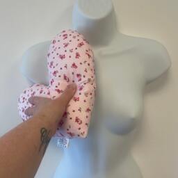 2 Pillow Set Mastectomy Lumpectomy Surgery Recovery Post Chest Heart Cushion Gift Double - thumbnail 3