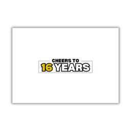 16Th Birthday Signature Poster A3 Guest Book Keepsake - thumbnail 2