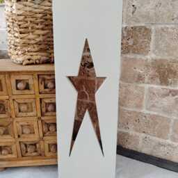 Wall Art Star, Decorative Wall Panel, Star Hanging, Art, Star Decor, Home Interiors, Painted Panel - thumbnail 3