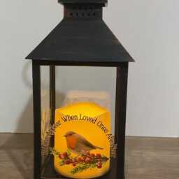 Robin Lantern, Memorial Gifts, Robins Appear When Loved Ones Are Near, Present, Gift Ideas, Mother's Day - thumbnail 3