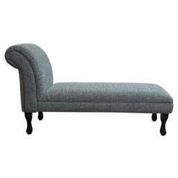 Handmade Grey Textured Armless Chaise Longue - thumbnail 2